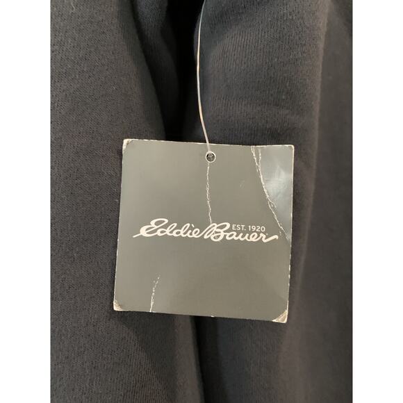 EDDIE BAUER 1/4 Zip Fleece Lined Pullover Sweatshirt Jacket Gray Men's Sz L Tall - Picture 14 of 14